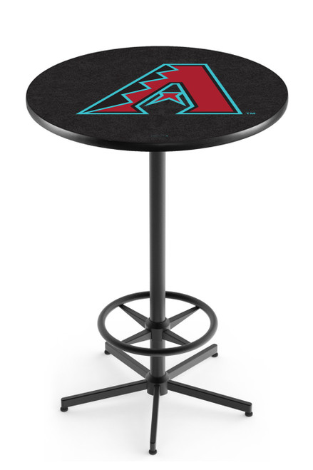 Arizona Diamondbacks Pub Table with Black Foot Ring