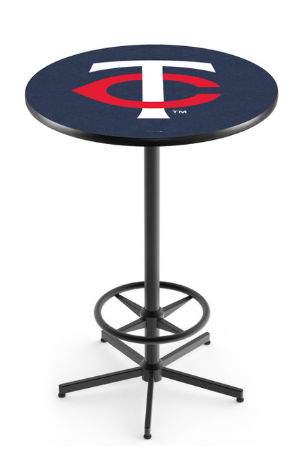 Minnesota Twins Pub Table with Black Foot Ring