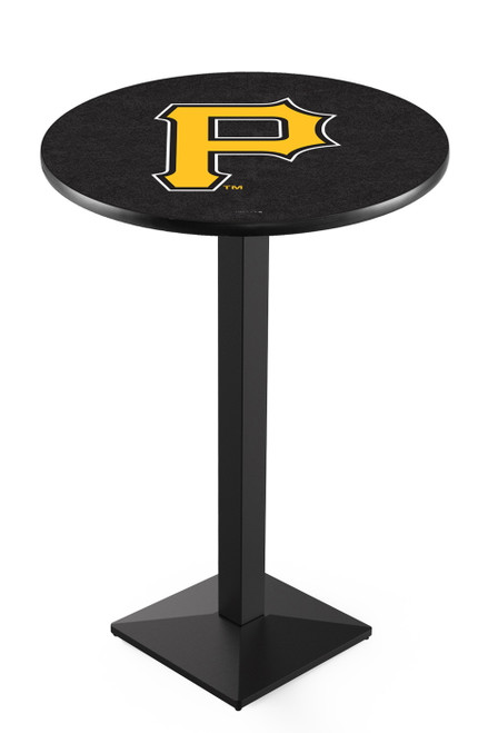 Pittsburgh Pirates Pub Table with Black Square Base