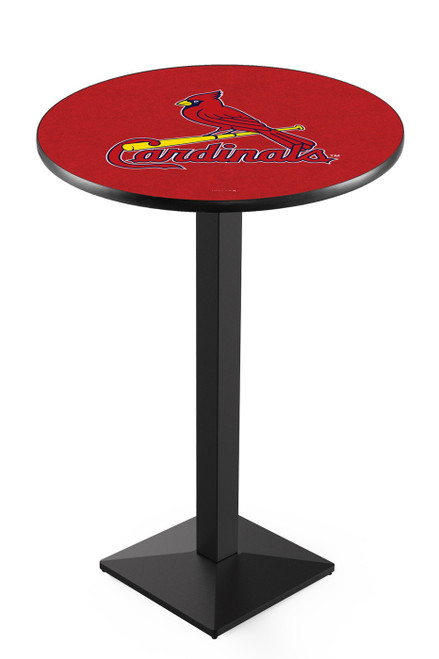 St. Louis Cardinals Pub Table with Black Square Base