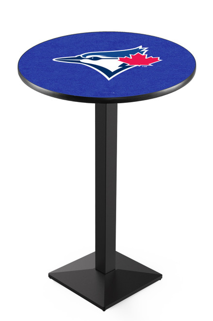 Toronto Blue Jays Pub Table with Black Square Base