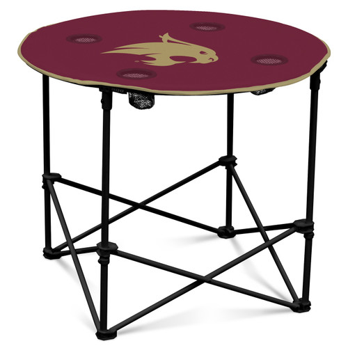Texas State Bobcats Round Folding Table