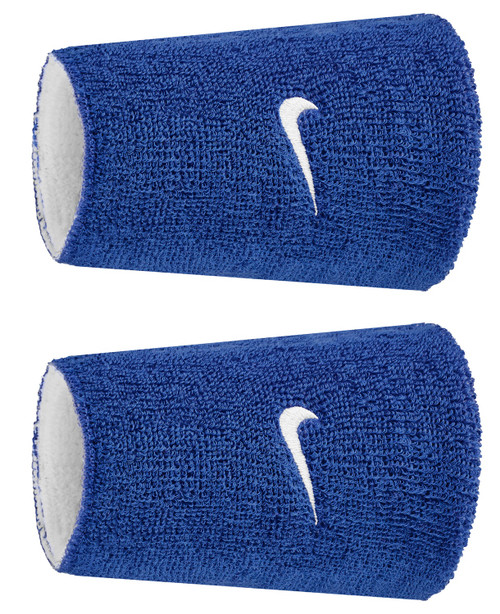 Nike Swoosh Classic Reversible Doublewide Wristbands - 2 Pack