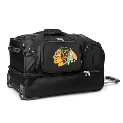 Chicago Blackhawks 27" Drop Bottom Wheeled Duffle Bag