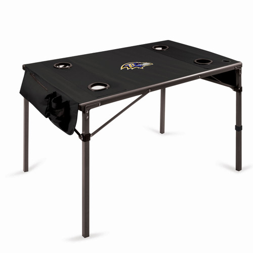 Baltimore Ravens Black Travel Table