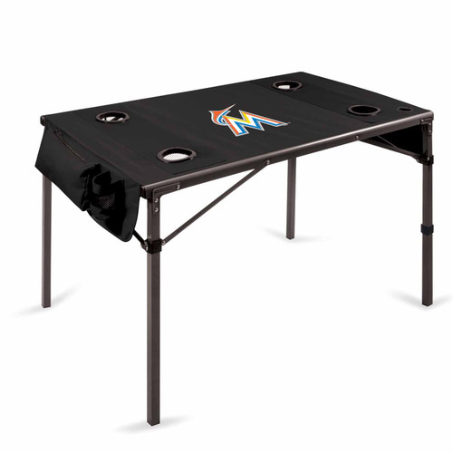 Miami Marlins Black Travel Table