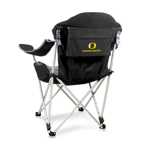 Oregon Ducks Black Reclining Camp Chair