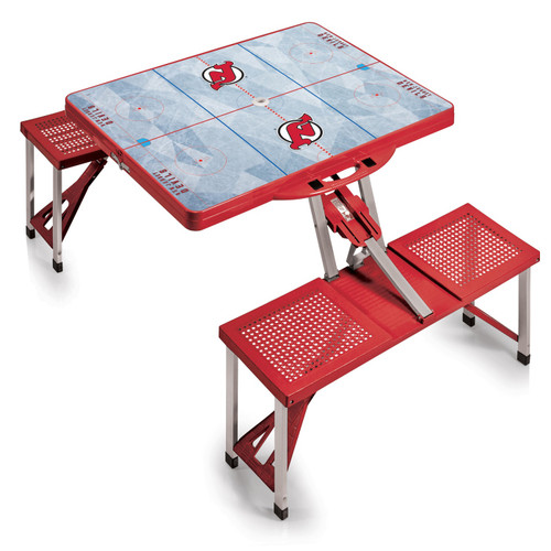 New Jersey Devils Red Sports Folding Picnic Table
