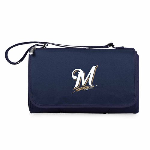 Milwaukee Brewers Navy Blanket Tote