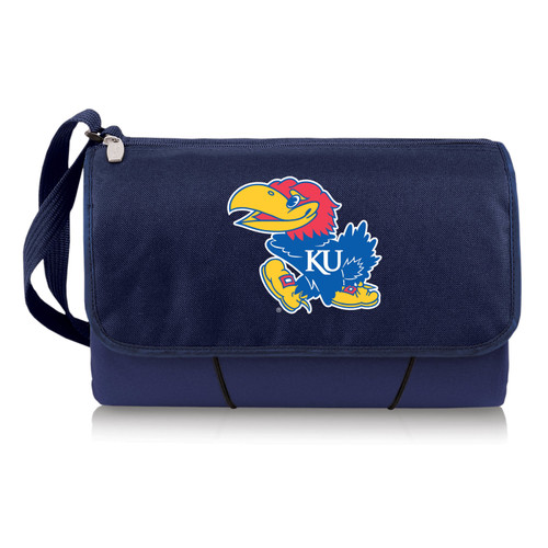 Kansas Jayhawks Navy Blanket Tote