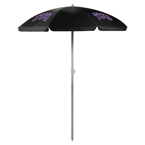 Texas Christian Horned Frogs Beach Umbrella