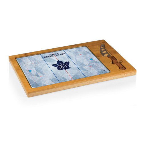 Toronto Maple Leafs Icon Glass Top Cutting Board