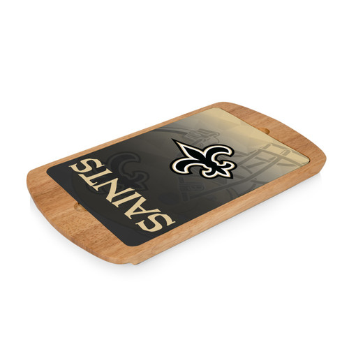 New Orleans Saints Billboard Glass Top Serving Tray
