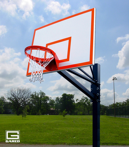 Gared Endurance Fixed Height Basketball Hoop with 60" Steel Backboard
