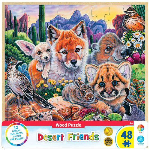 Desert Friends 48 Piece Wood Puzzle