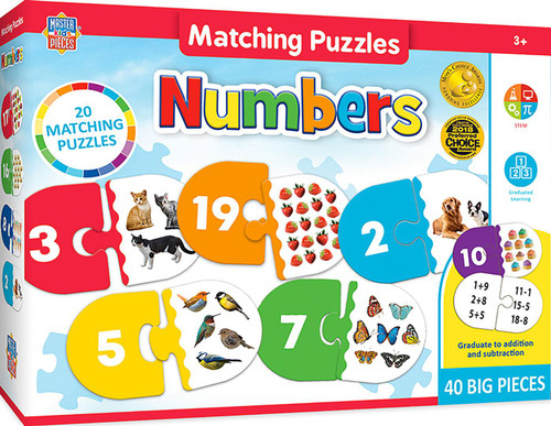 Numbers Educational Matching Puzzle