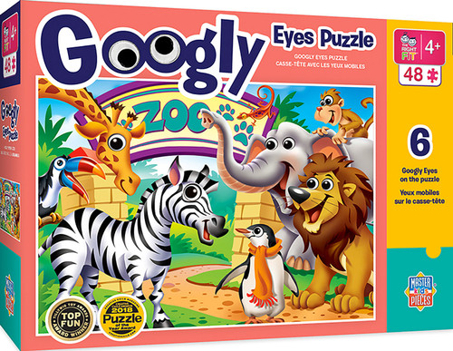 Googly Eyes Zoo Animals 48 Piece Puzzle