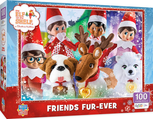 Elf on the Shelf Friends Furever 100 Piece Puzzle