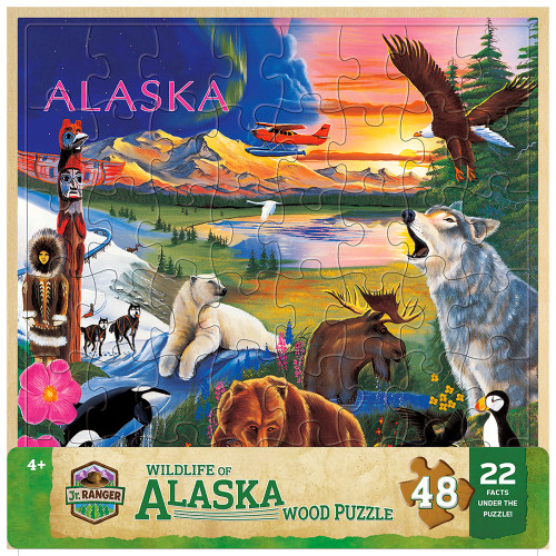 Alaska Wildlife 48 Piece Wood Puzzle