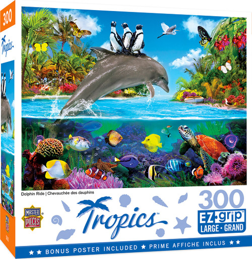 Tropics Dolphin Ride 300 Piece EZ Grip Puzzle