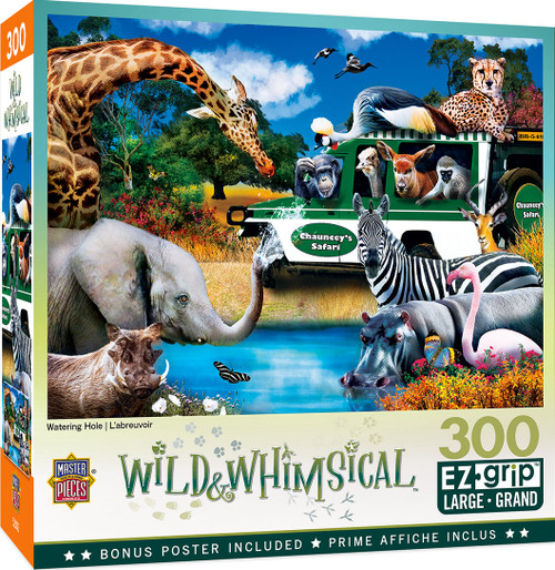 Wild & Whimsical Watering Hole 300 Piece EZ Grip Puzzle