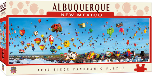 American Vistas Albuquerque Balloons 1000 Piece Panoramic Puzzle