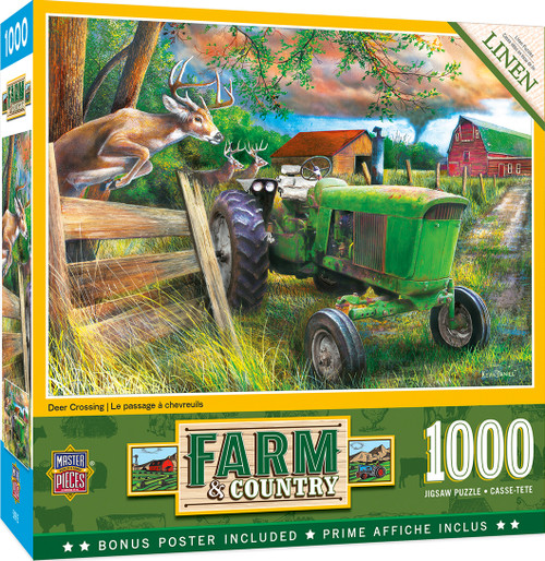 Farm & Country Deer Crossing 1000 Piece Puzzle