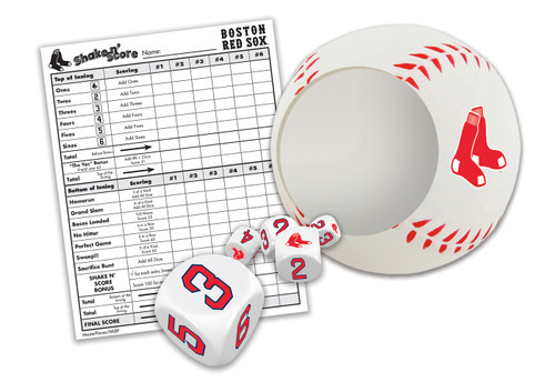 Boston Red Sox Shake N' Score Travel Dice Game