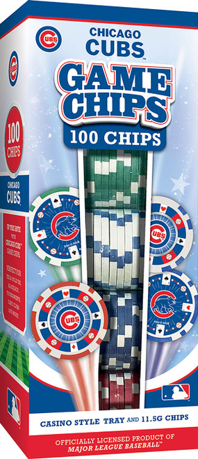 Chicago Cubs 100 Piece Poker Chips