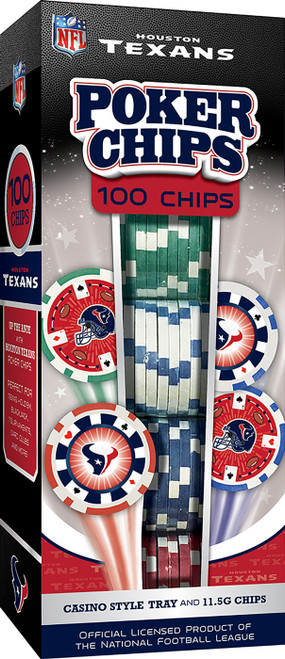 Houston Texans 100 Poker Chips