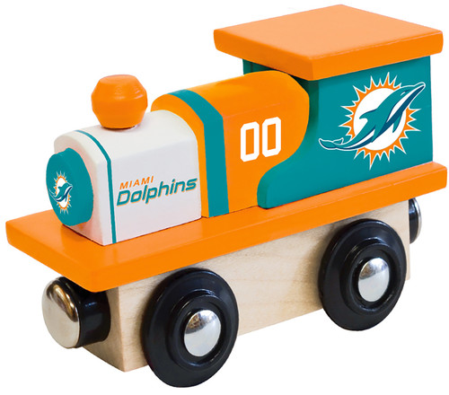 Miami Dolphins Wood Toy Train