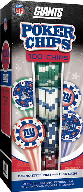 New York Giants 100 Poker Chips