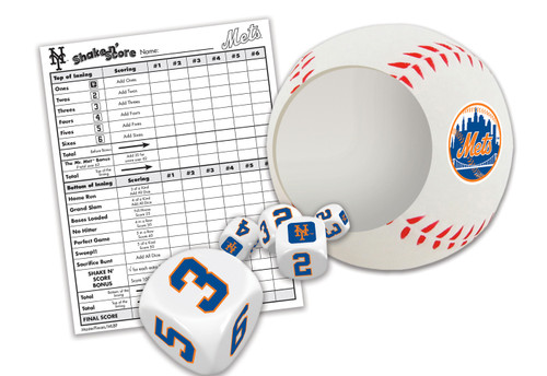 New York Mets Shake N' Score Travel Dice Game
