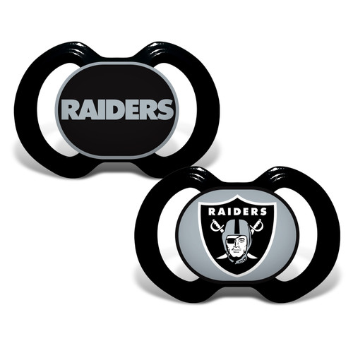Oakland Raiders Baby Pacifier 2 Pack