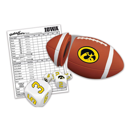 Iowa Hawkeyes Shake N' Score Travel Dice Game