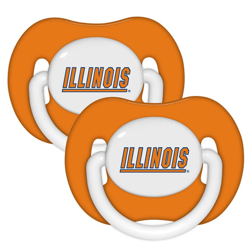 Illinois Fighting Illini Baby Pacifier 2-Pack