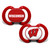 Wisconsin Badgers Baby Pacifier 2-Pack