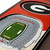 Georgia Bulldogs 6" x 19" 3D Stadium Banner Wall Art