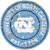 North Carolina Tar Heels Distressed Round Sign