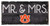 Auburn Tigers 6" x 12" Mr. & Mrs. Sign