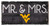 West Virginia Mountaineers 6" x 12" Mr. & Mrs. Sign