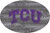 Texas Christian Horned Frogs 46" Distressed Wood Oval Sign