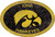 Iowa Hawkeyes 46" Team Color Oval Sign