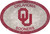 Oklahoma Sooners 46" Team Color Oval Sign
