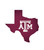 Texas A&M Aggies 12" Team Color Logo State Sign