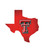 Texas Tech Red Raiders 12" Team Color Logo State Sign