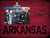 Arkansas Razorbacks Team Name Clip Frame