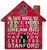 Stanford Cardinal 12" House Sign