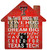 Texas Tech Red Raiders 12" House Sign