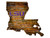 LSU Tigers 12" Roadmap State Sign